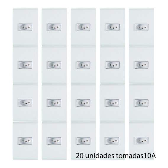 Kit 20 - Tomada 10a 4x2 Liz Tramontina